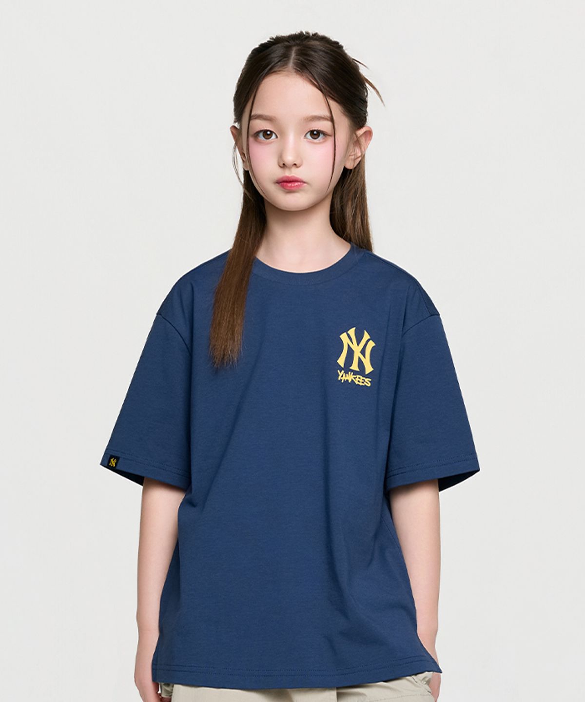 엠엘비 키즈(MLB KIDS) 스트릿 서핑 바크 아트웍 티셔츠 NY (Navy)