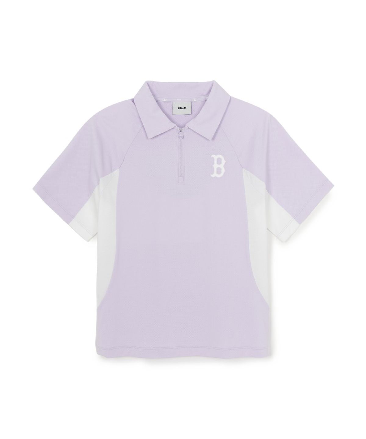 엠엘비 키즈(MLB KIDS) 베이직 아웃도어 기능성 빅럭스 반팔 피케 티셔츠 BOS (Lavender)
