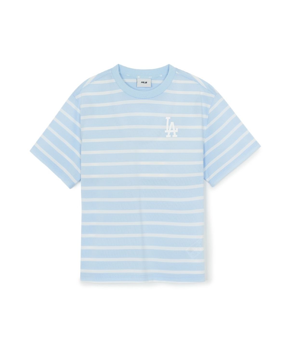 엠엘비 키즈(MLB KIDS) 아웃도어 베이직 스트라이프 티셔츠 LA (Mg.Blue)