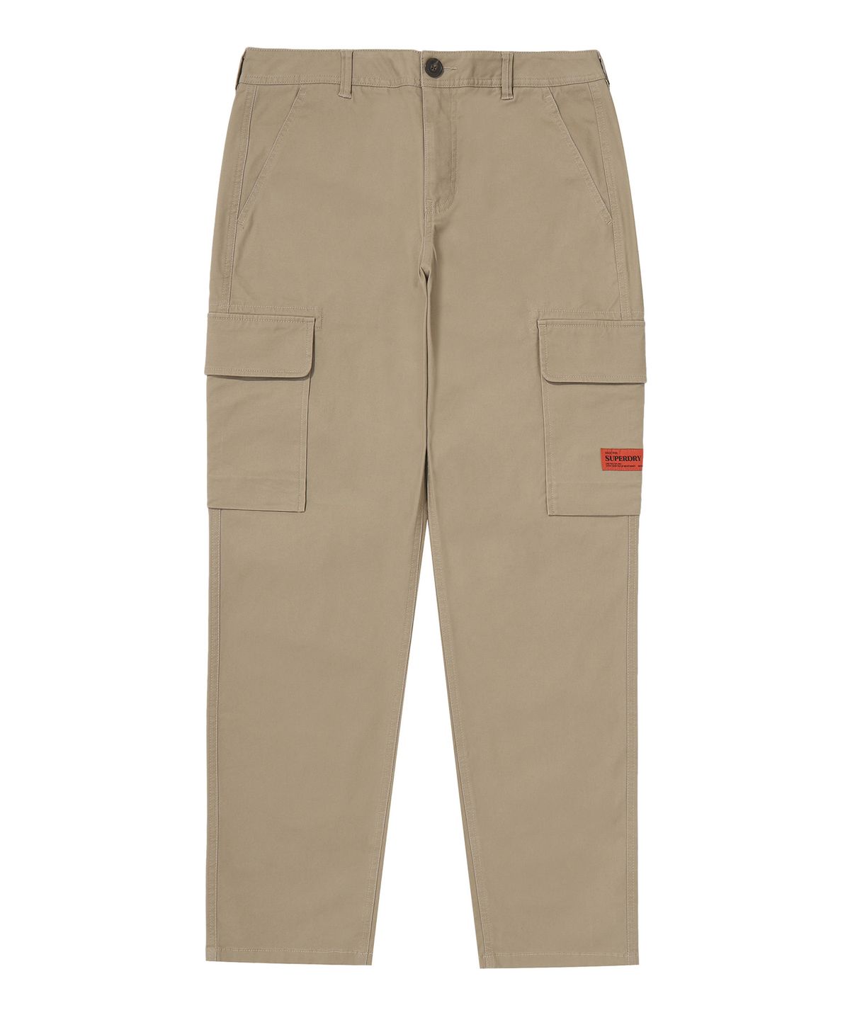슈퍼드라이(SUPERDRY) 레이블 슬림 카고 팬츠 다크베이지 SDMLWAP60DBE