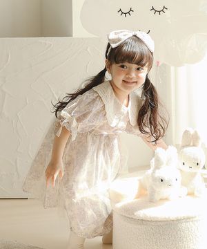 베르사유 궁전에서 쪼꼬미를 초대했어요 - 아기 프리미엄 반팔 원피스