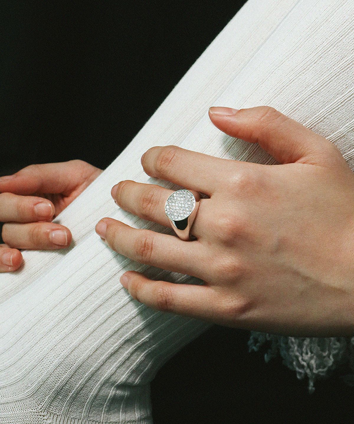 스몰굿띵(SMGT) 시그넷 시리즈 FLAT RING #3 [WHITE]