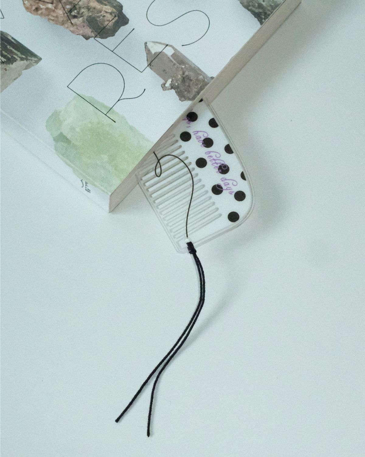 트위너(TWINER) Hair comb bookmark - BLACK HAIR(북마크)