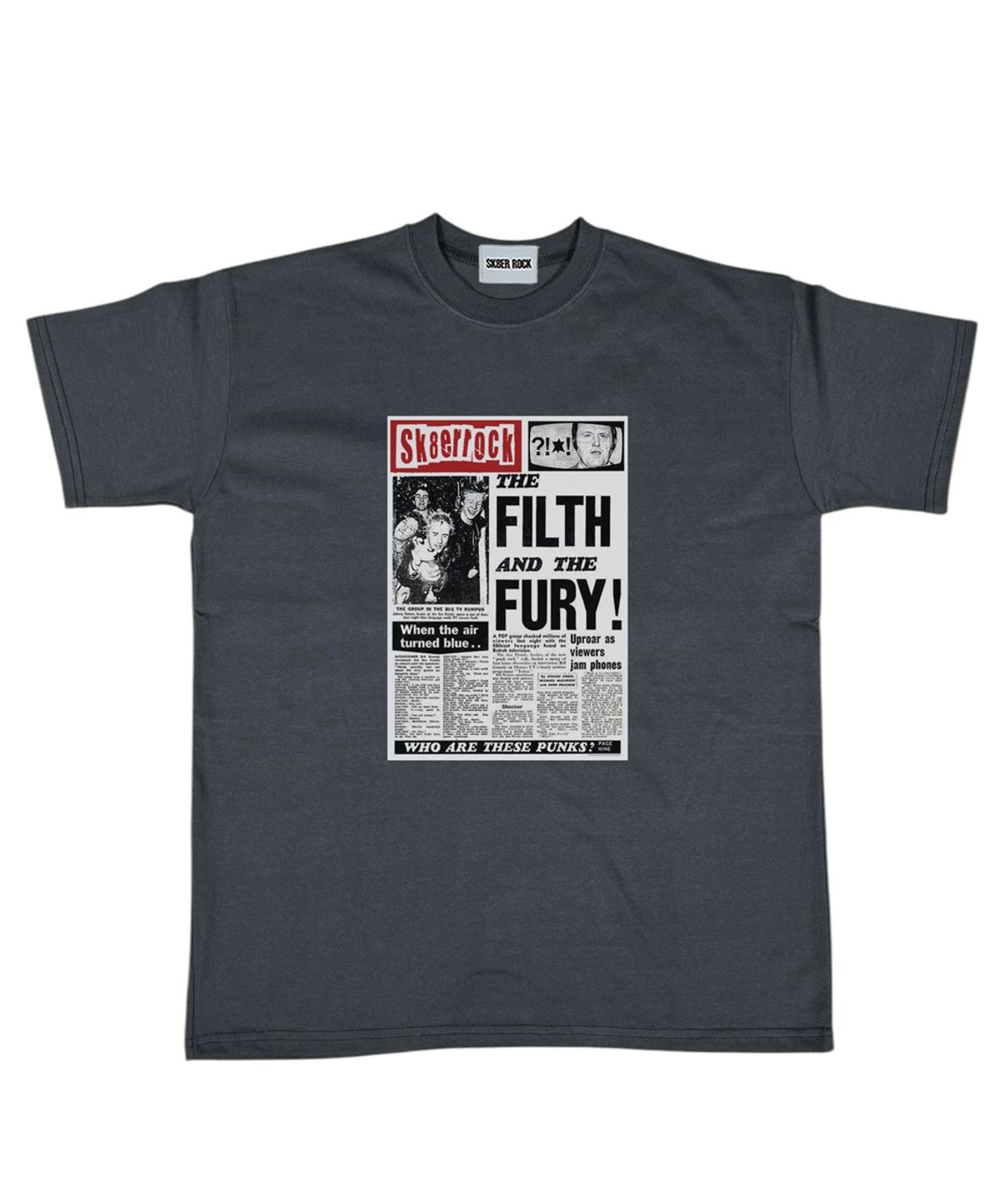 스케이터락(SK8ER ROCK) Ink Riot T-Shirt ((dark gray))