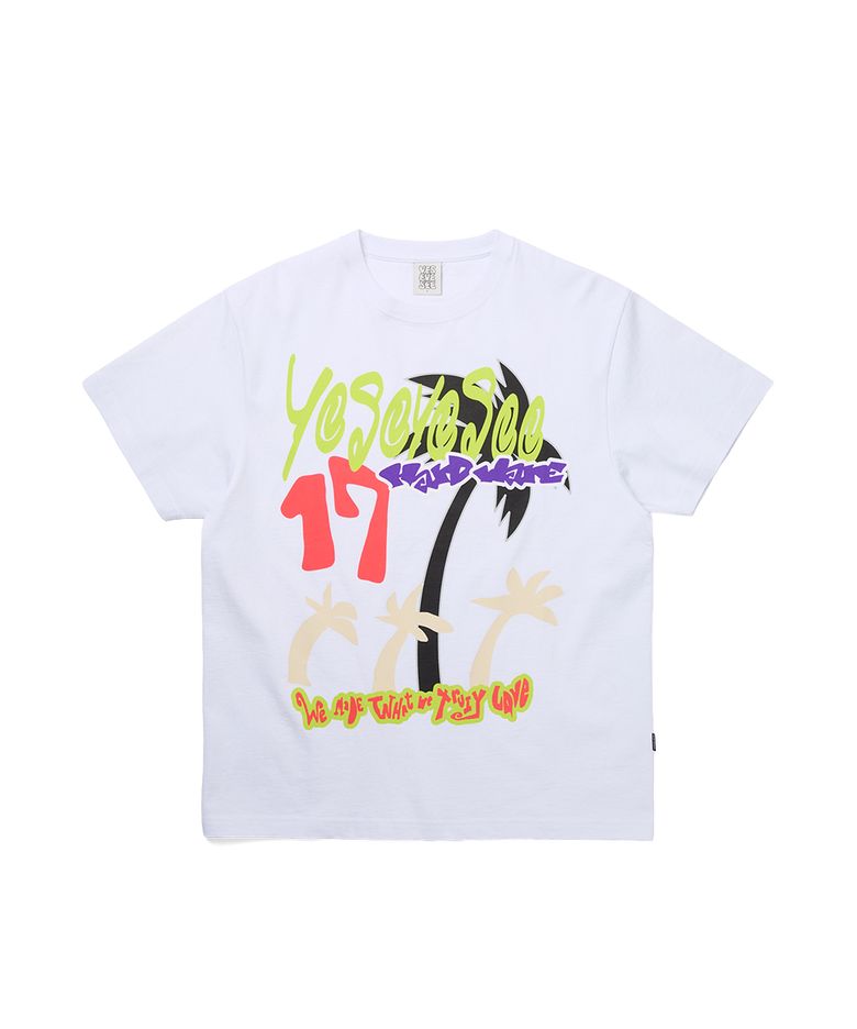 Y.E.S Tropical Tee White