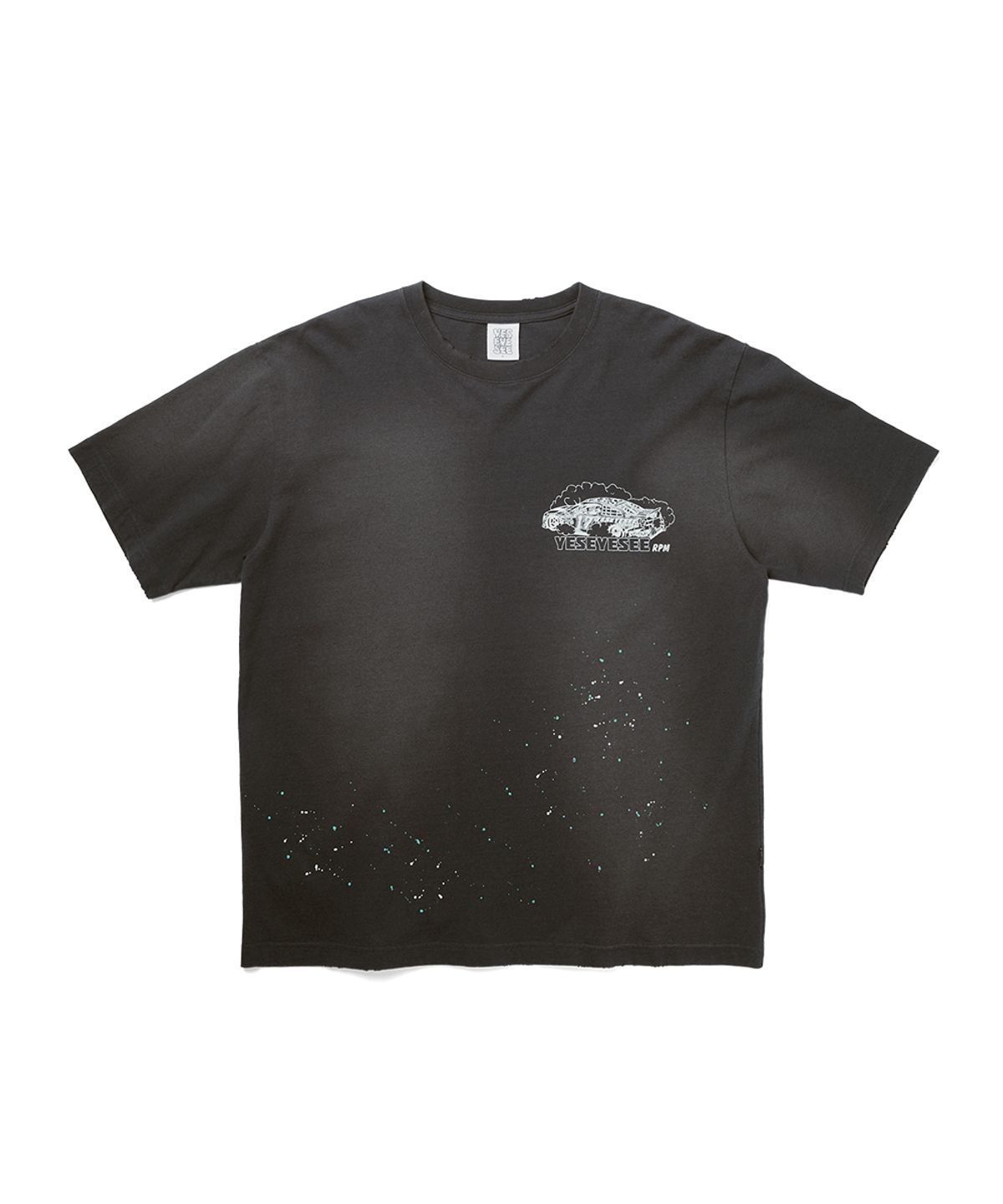 예스아이씨(YESEYESEE) Y.E.S Vintage Racing Tee Charcoal