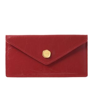 벨라 슬림 장지갑 레드 [소가죽]