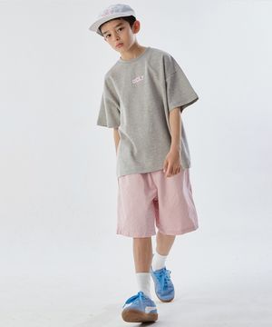 OCLT반팔 + 트윌쇼츠 (그레이/핑크)