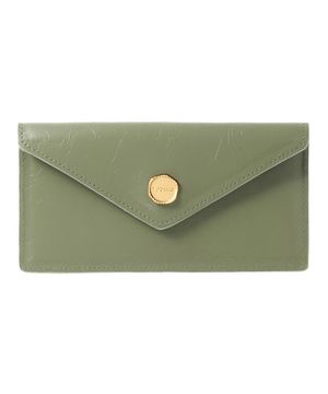 벨라 슬림 장지갑 올리브 [소가죽]