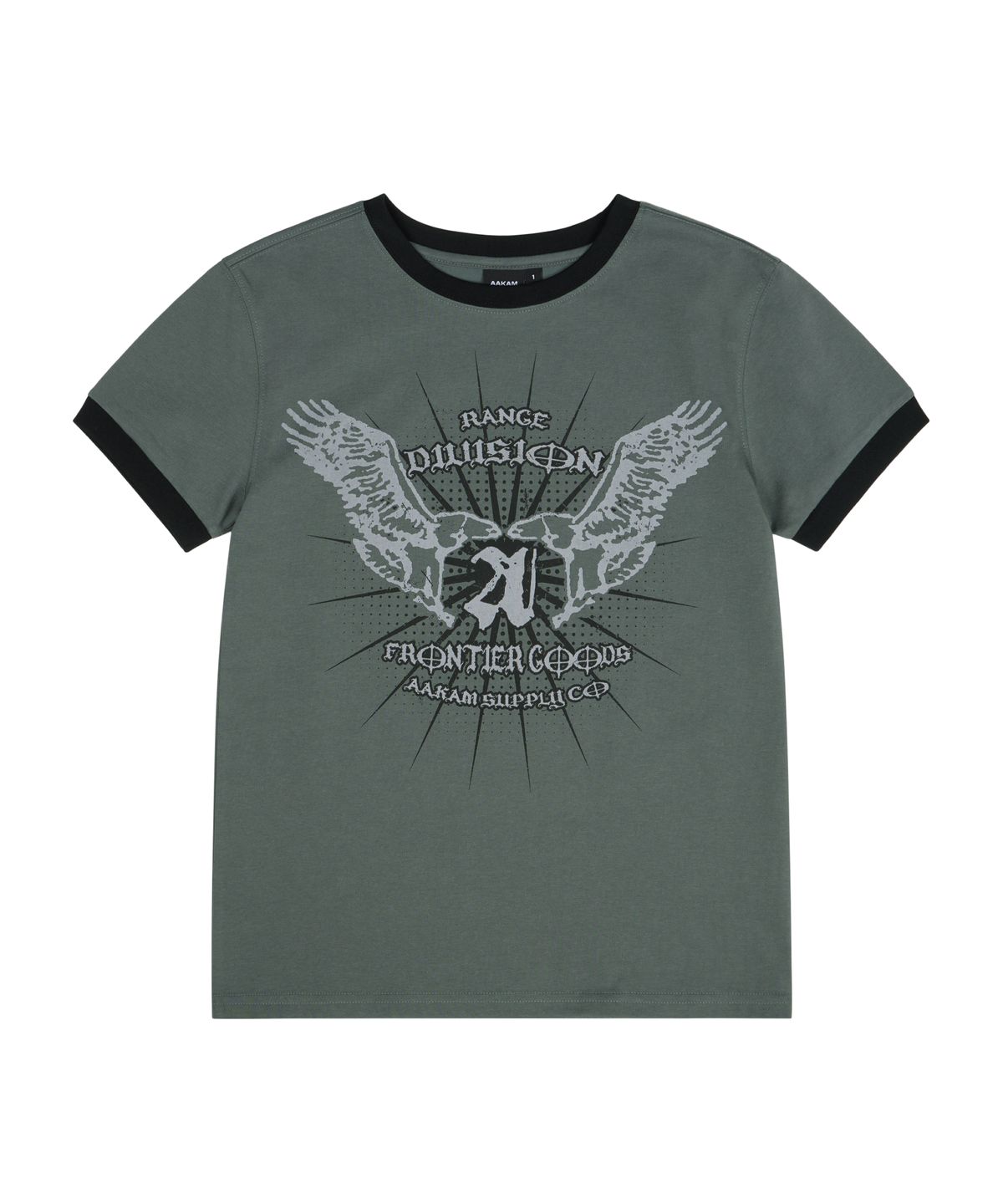 아캄(AAKAM) VTG Eagle Ringer Top (Gray)