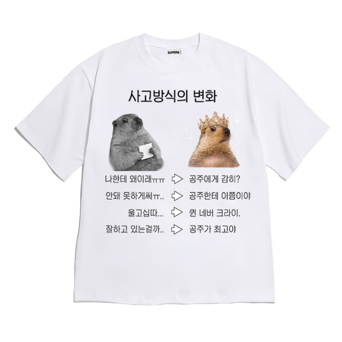 8톤트럭케이스(8TONTRUCK) [반팔티셔츠 사고방식]남여공용 오버핏