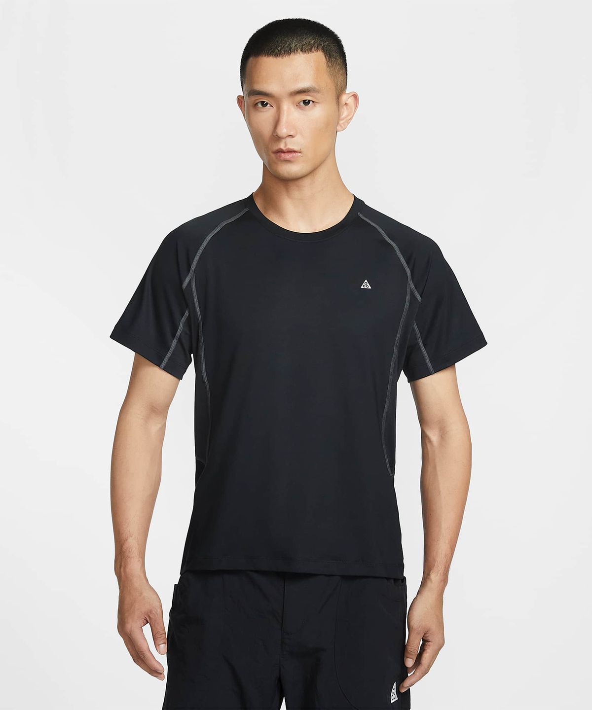 나이키(NIKE) ACG 와일드씨 드라이 핏 반소매 베이스 레이어 탑 M - 블랙:앤트러사이트:서밋 화이트 / IO1453-010