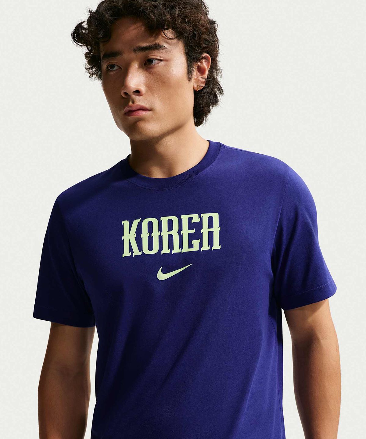 나이키(NIKE) 대한민국 축구 티셔츠 M - 리전시 퍼플 / IH2187-512