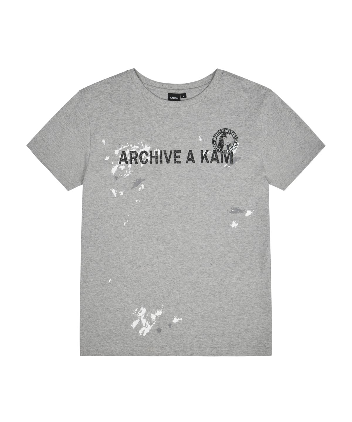아캄(AAKAM) A Kam Painted Half Top (Gray)