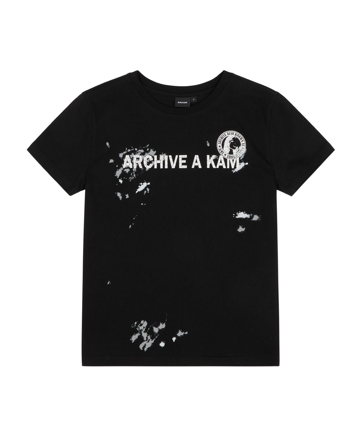 아캄(AAKAM) A Kam Painted Half Top (Black)