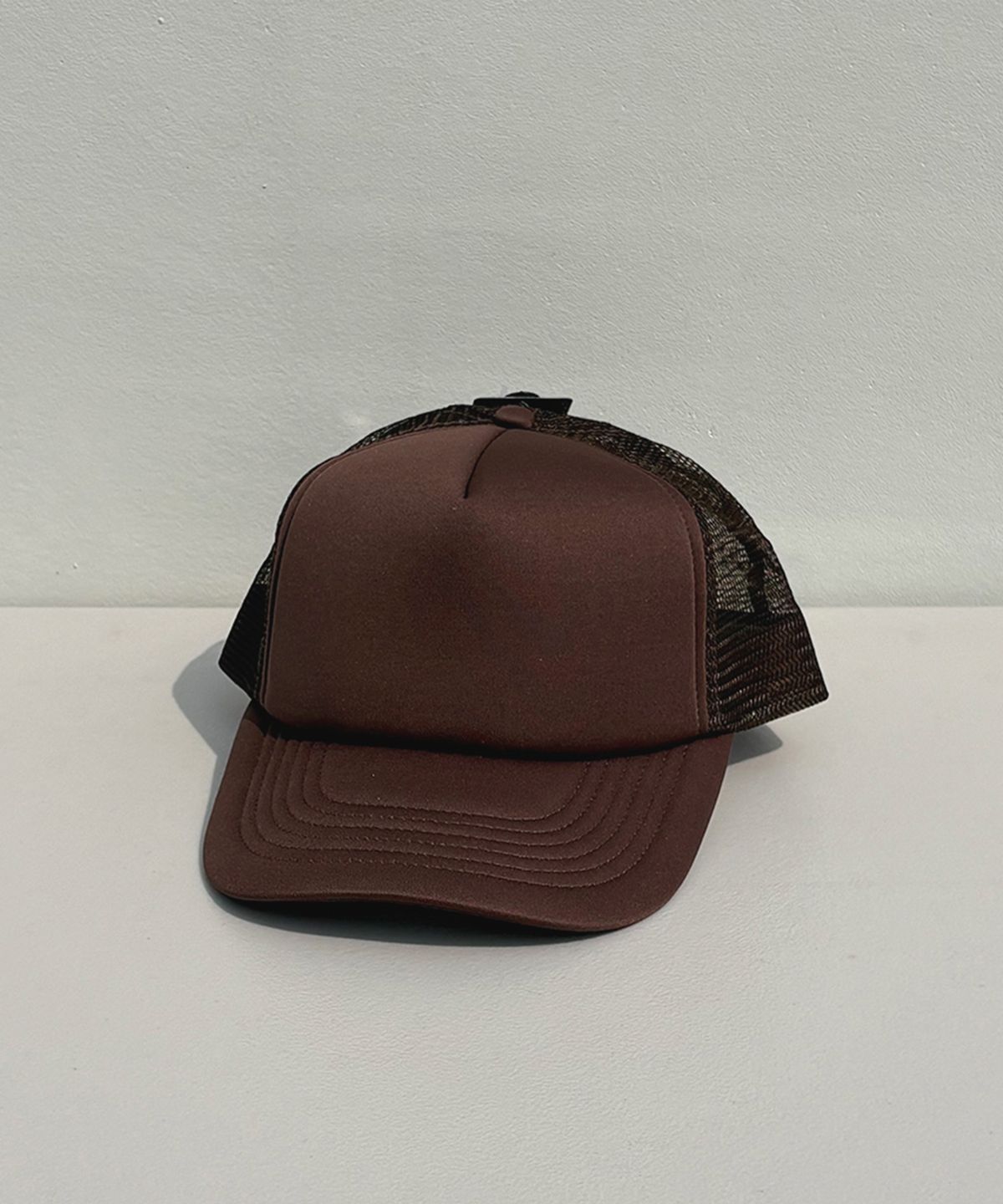 뉴해튼(NEWHATTAN) 폴리 메쉬캡 (brown)