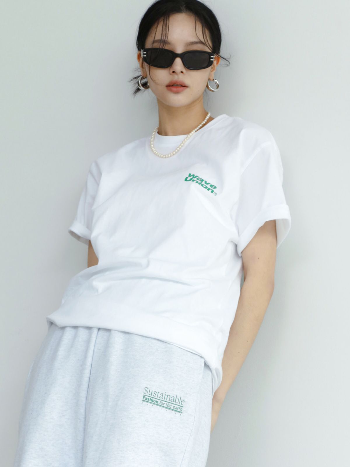 웨이브유니온(WAVE UNION) Tree T-shirt White