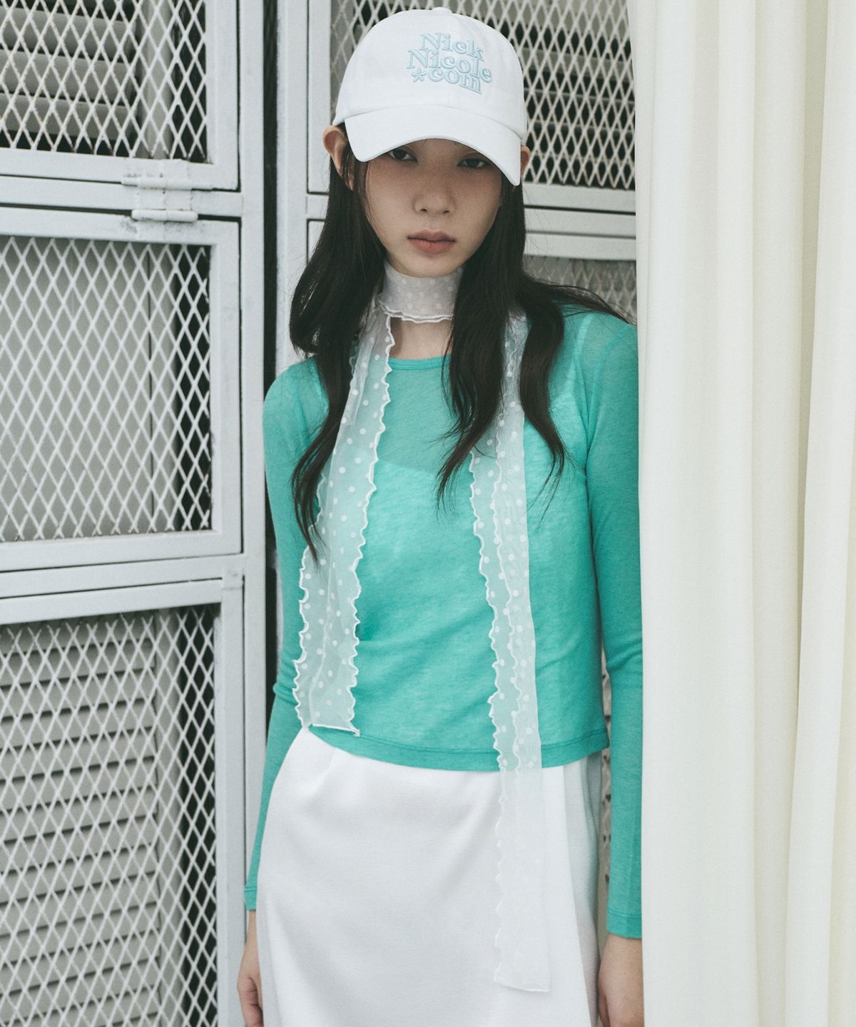 닉앤니콜(NICK&NICOLE) [ESSENTIAL] WOOL TENCEL TEE_GREEN