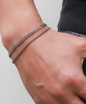 더블드립 BM264B1244 레이어드 체인 팔찌