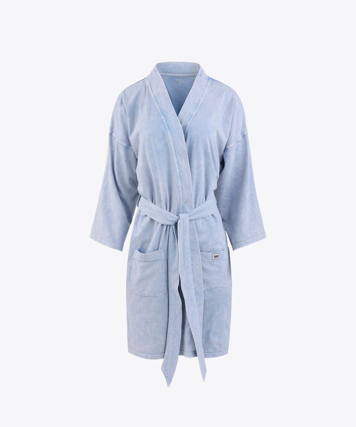 리 바디웨어(LEE BODYWEAR) 시그니처 피그먼트 로브_데님블루