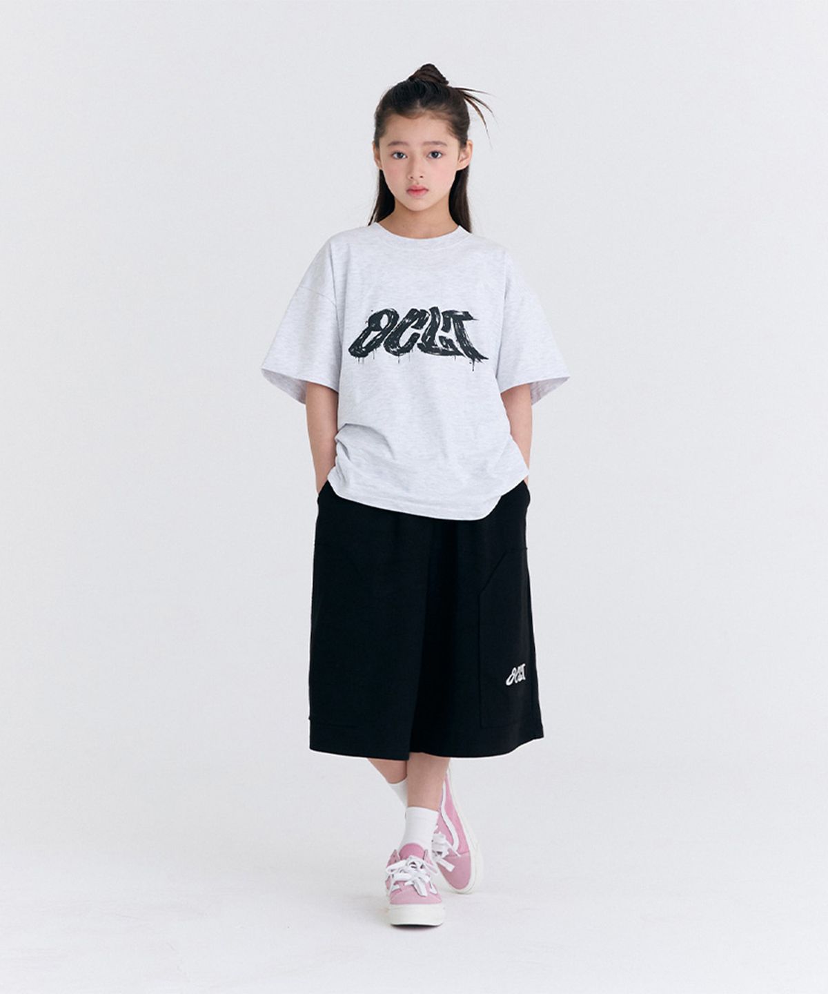 오실롯 주니어(OCELOT JUNIOR) [SET] G12F14 블러디 데일리버뮤다 셋업 (라그/블랙)