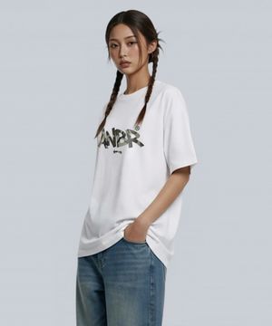 카모스탬프 오버핏 반팔티셔츠 4 Color [ANSE_2008]