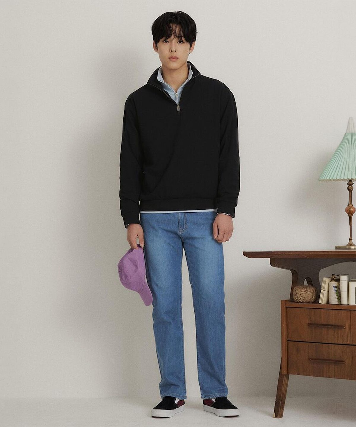 빈폴 멘(BEANPOLE MEN) 여름 스탠다드핏 데님 팬츠  스카이 블루