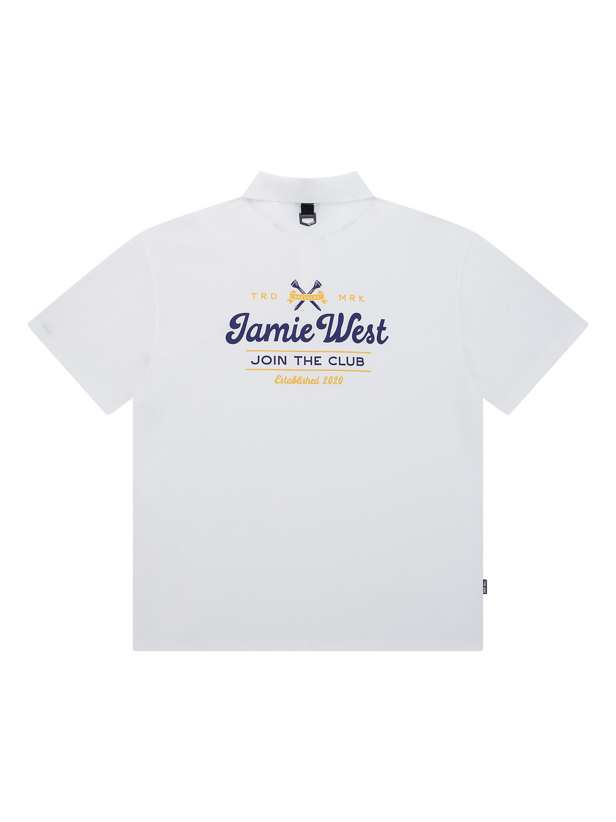 제이미웨스트(JAMIE WEST) [JWGC] J.T.C 레터링 카라티셔츠 (화이트)