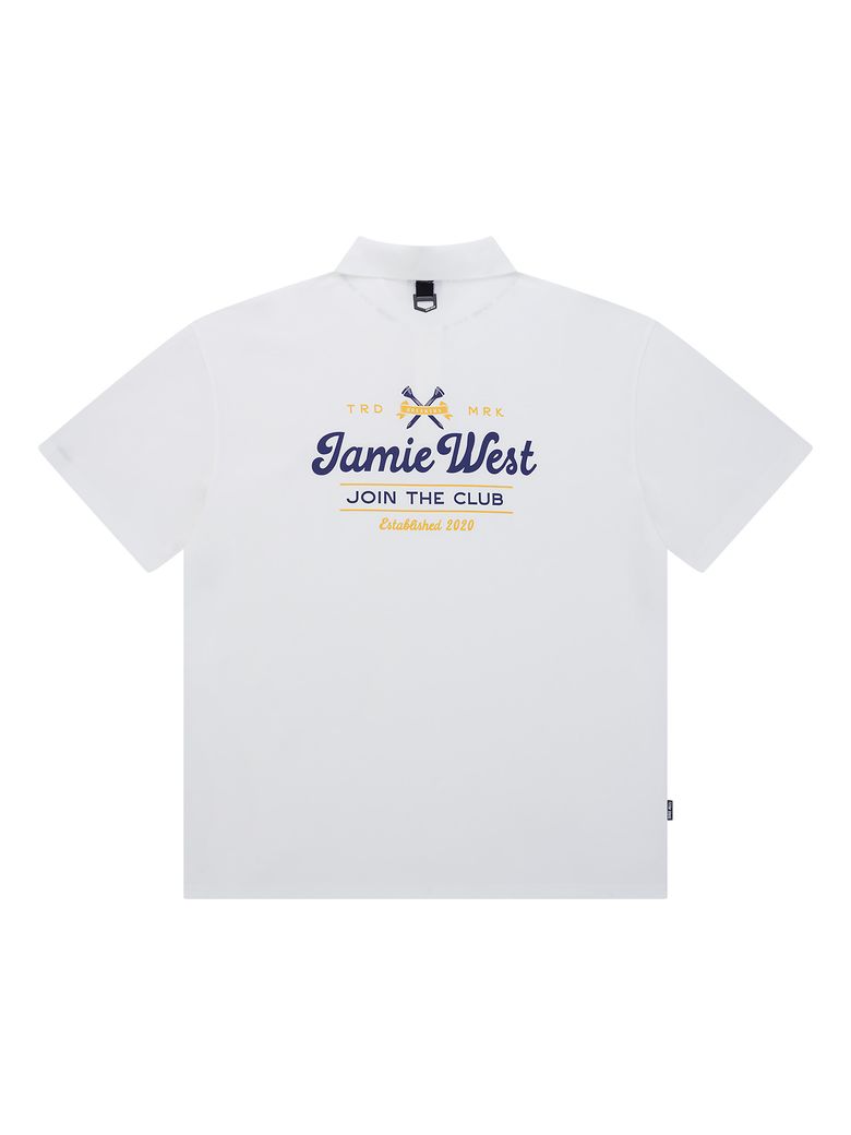 [JWGC] J.T.C 레터링 카라티셔츠 (화이트)