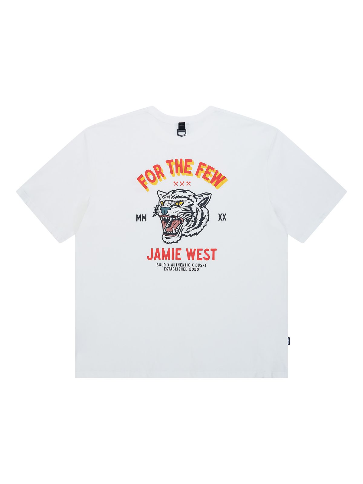 제이미웨스트(JAMIE WEST) 하울링 타이거 레트로 티셔츠 (화이트)
