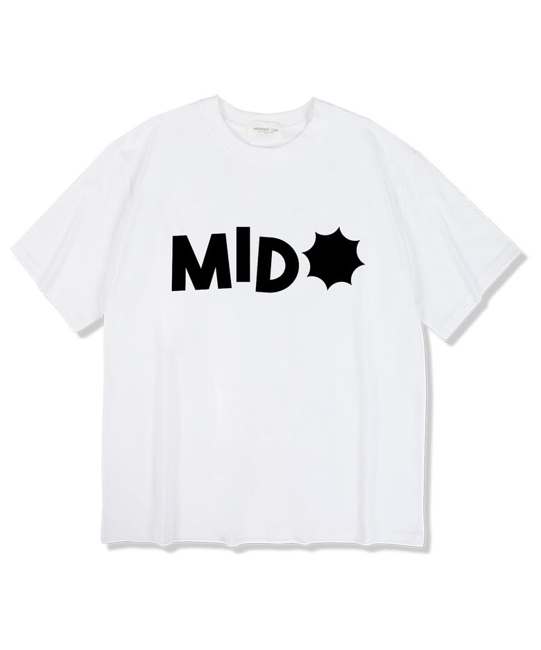 MID밤 반팔 티셔츠 화이트