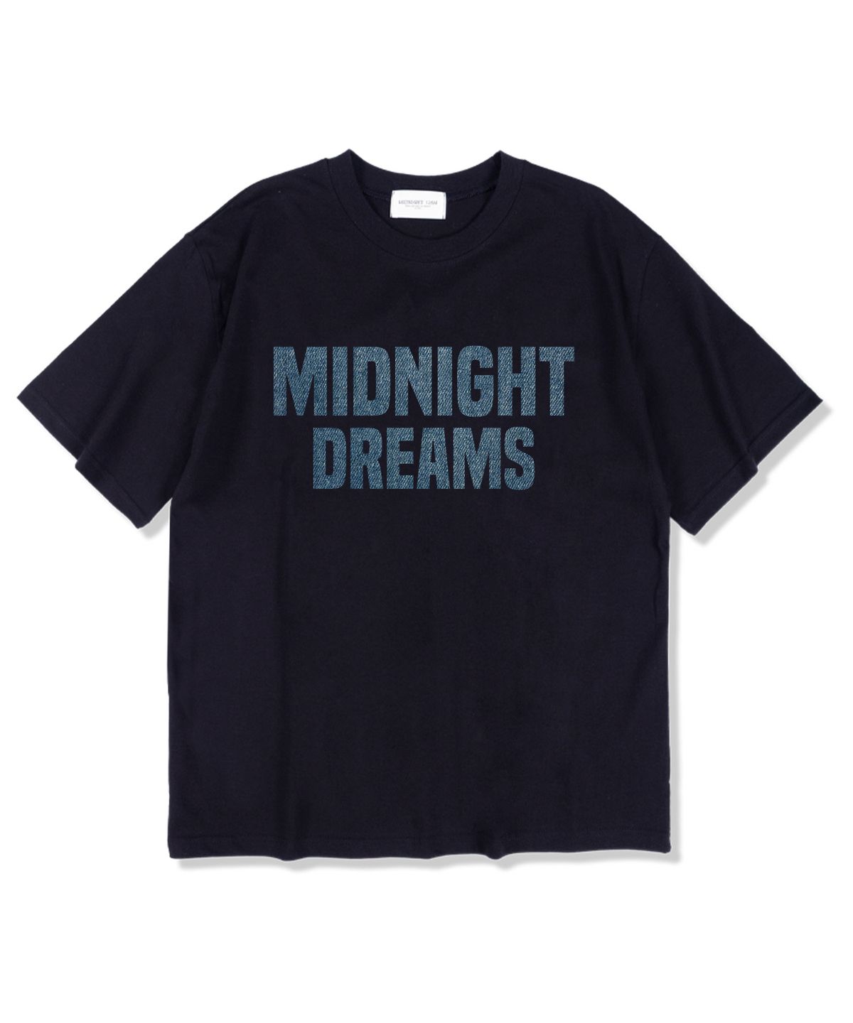 미드나잇12에이엠(MIDNIGHT12AM) 데님나잇 반팔 티셔츠 네이비