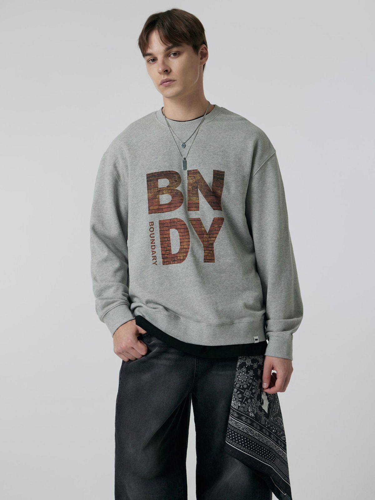 바운더리(BOUNDARY) BNDY SWEAT SHIRTS MG_B253PSM003