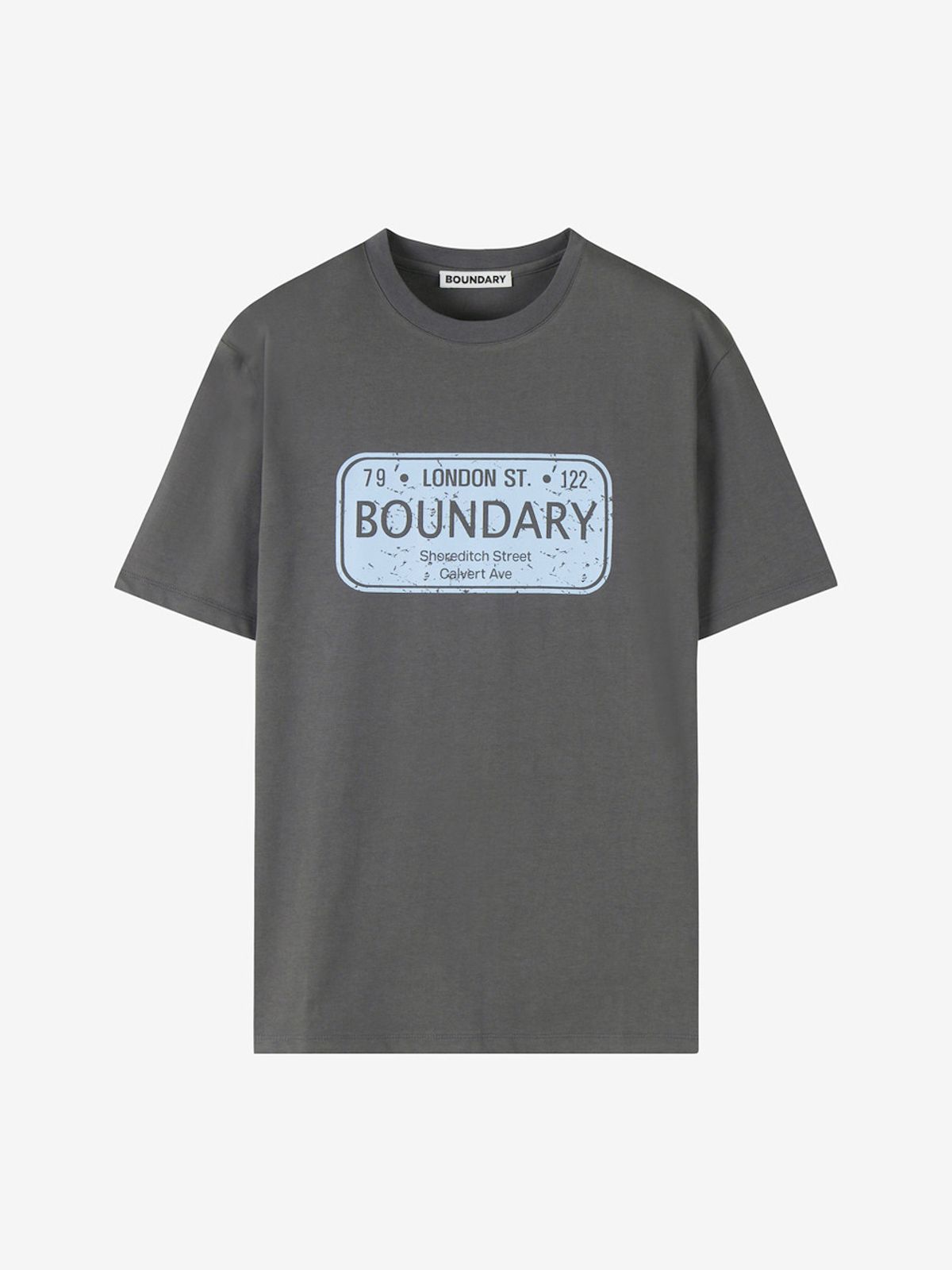 바운더리(BOUNDARY) LONDON STREET SIGN T-SHIRT DG_B252PSM202