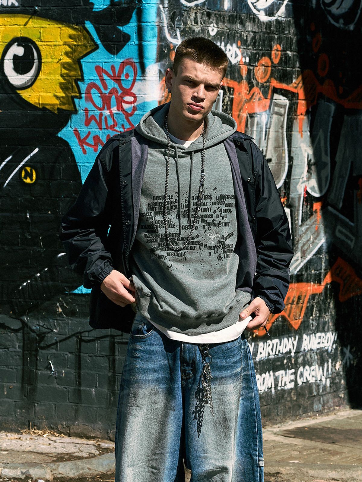 바운더리(BOUNDARY) GRAPHIC HOODIE MG_B253PSM004