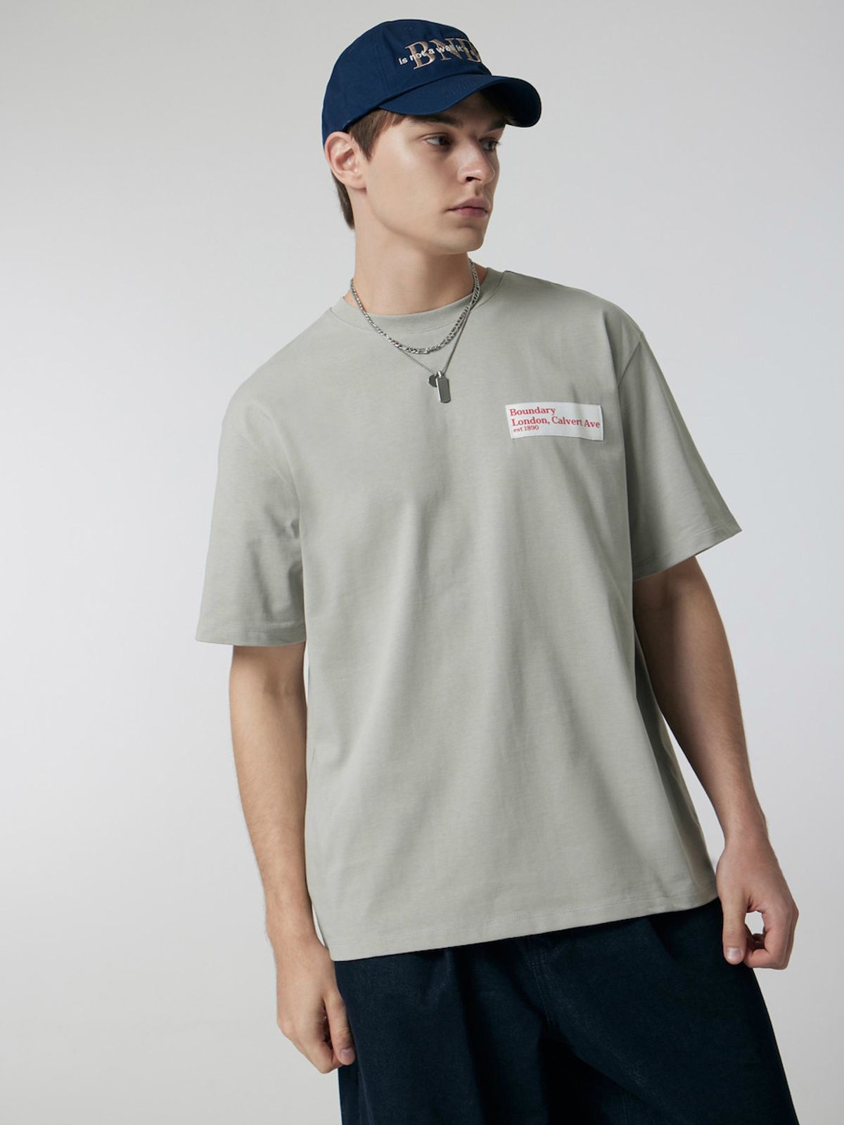바운더리(BOUNDARY) MINI LETTERING T-SHIRT LG_B252PSM207