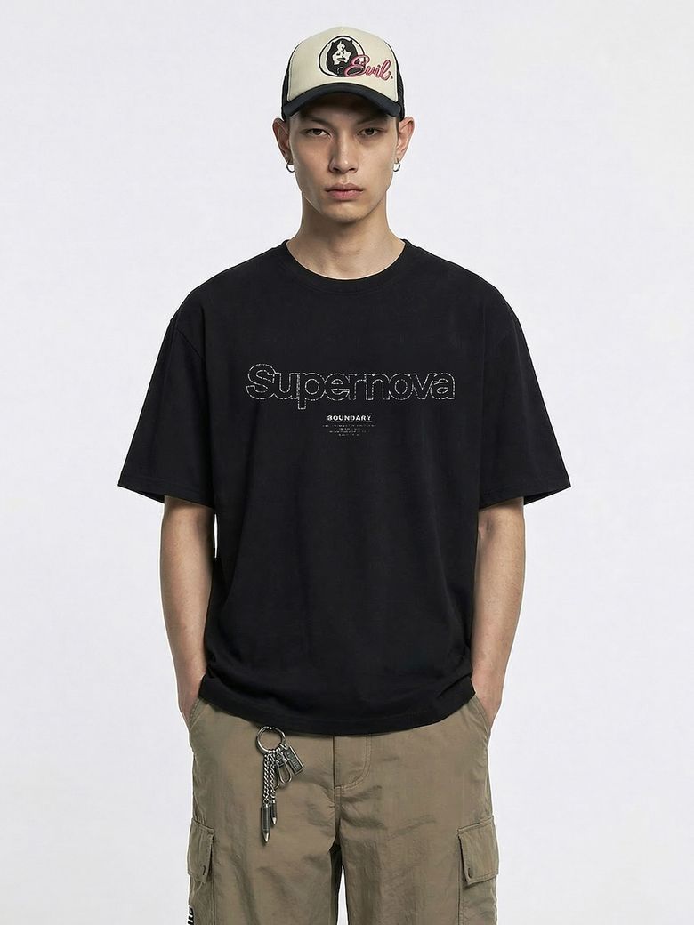 SUPERNOVA SHORT SLEEVE TEE-SHIRTS BK_B261MSM203