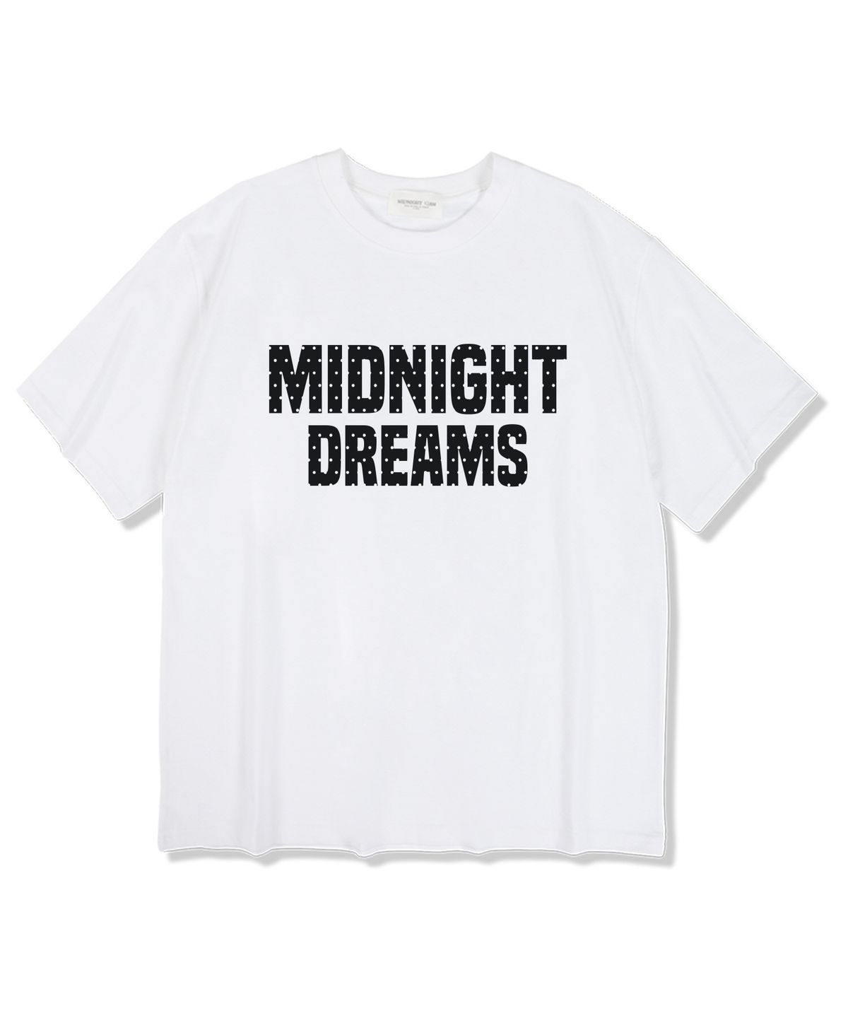 미드나잇12에이엠(MIDNIGHT12AM) 도트드림 반팔 티셔츠 화이트