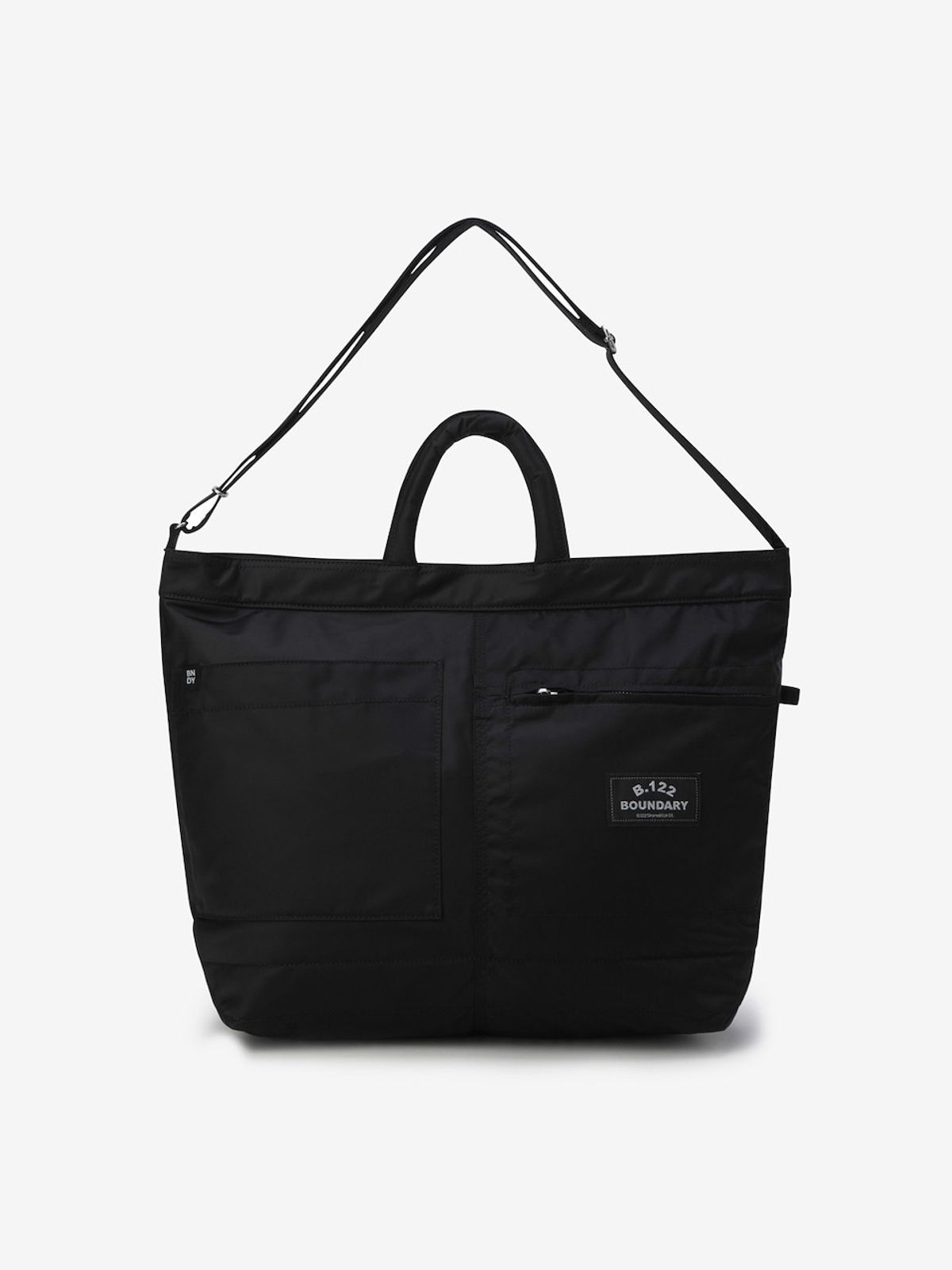 바운더리(BOUNDARY) B.122 LETTERING CROSS BODY BAG BK_B261PHE002