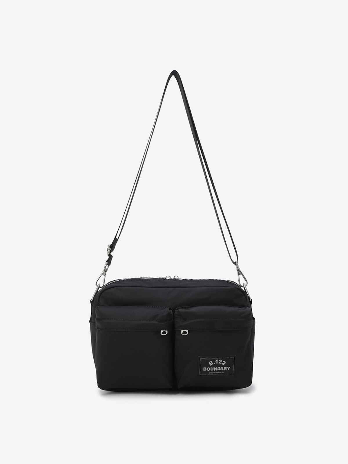 바운더리(BOUNDARY) B.122 LETTERING MINI CROSS BODY BAG BK_B261PHE001