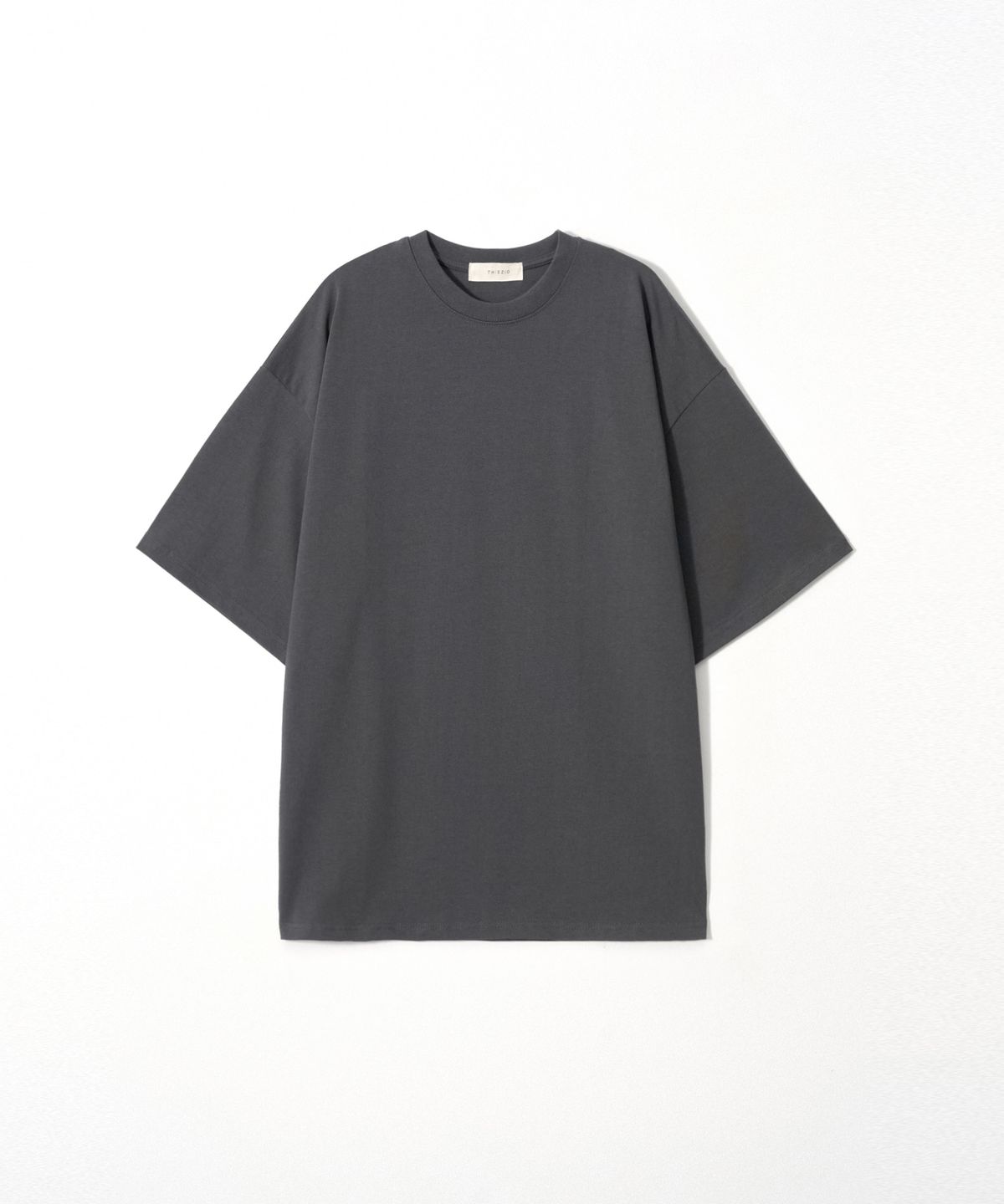 이지오(EZIO) Essential Relaxed T-shirt_Charcoal