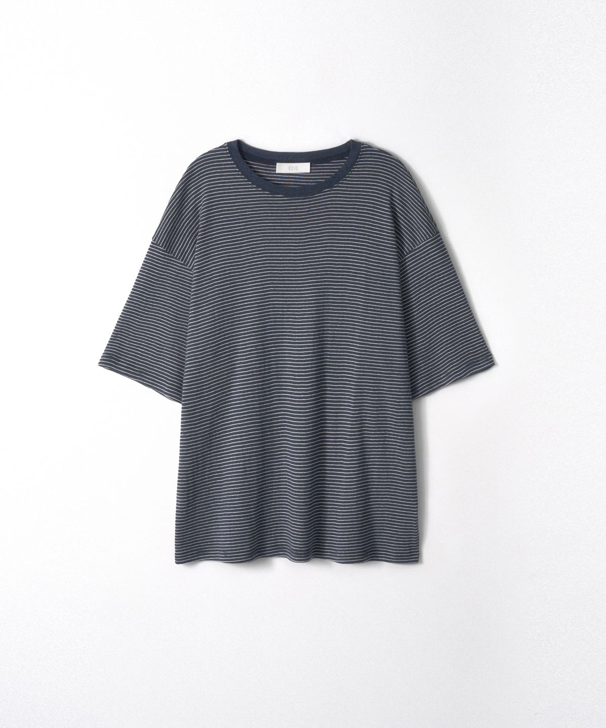 이지오(EZIO) Essential Stripe T-shirt_Navy