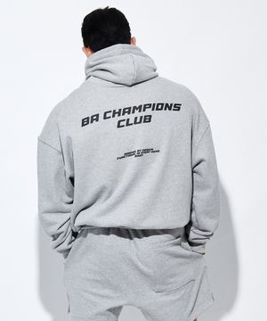 BA 챔피언스 더블 로고 오버핏 후드_그레이