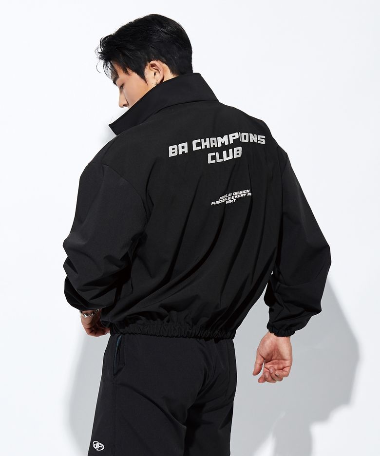 BA 챔피언스 클럽 베트 로고 데일리 윈드 브레이커 [BLACK]