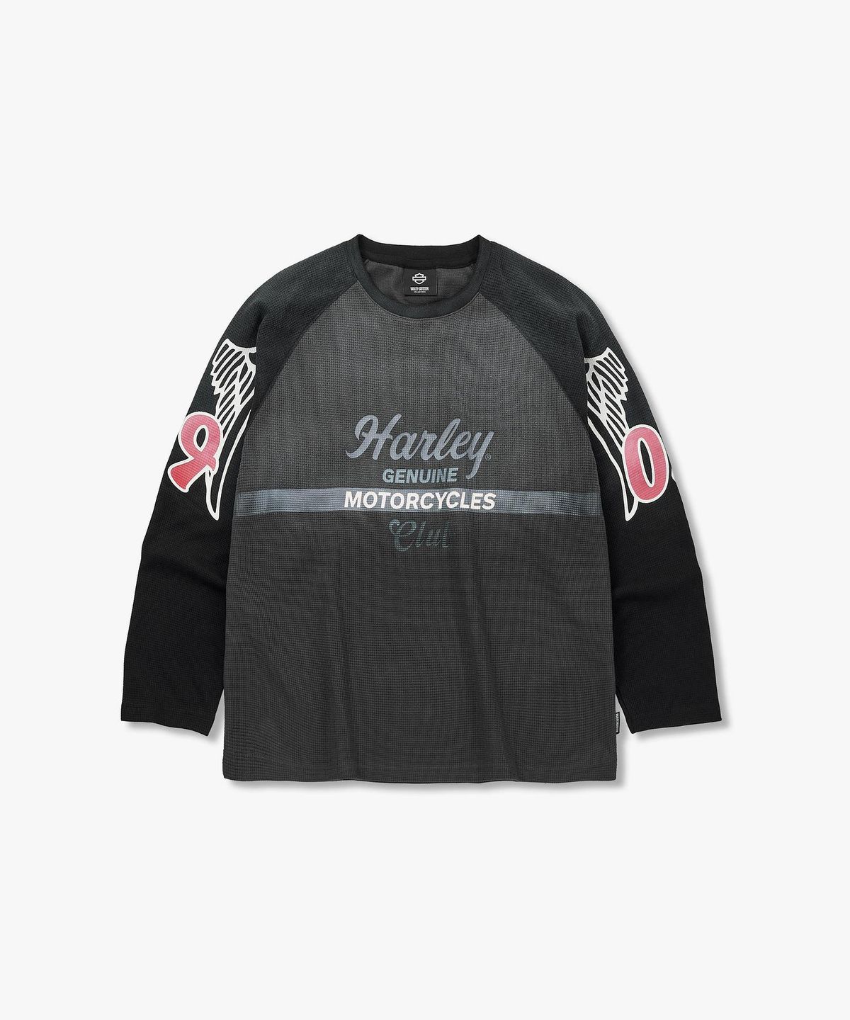 할리데이비슨 컬렉션스®(HARLEY-DAVIDSON COLLECTIONS®) [BV] 스프레이워싱 라그란 티셔츠 _다크 그레이 HH16111004