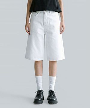 유어 6부 버뮤다 스냅 버튼 코튼 쇼츠 팬츠 2 Color [ANSP_6002]