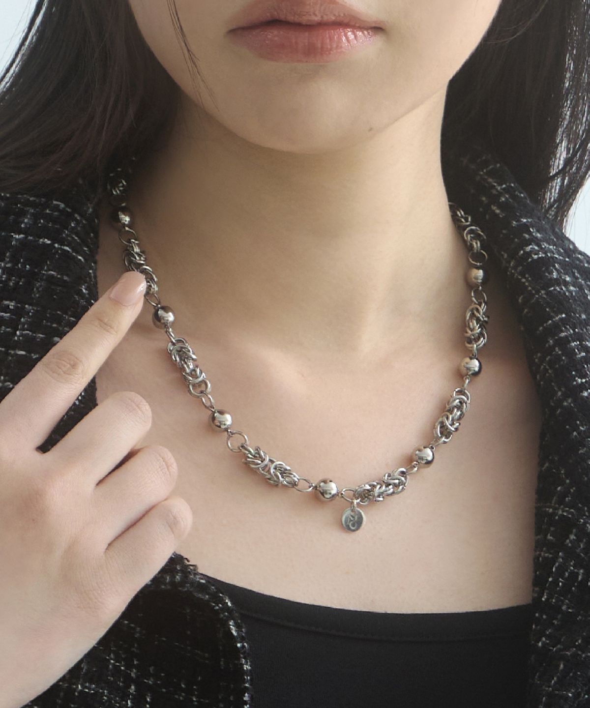 무아르모아(MOIREMOA) Orbital Magnetic Necklace