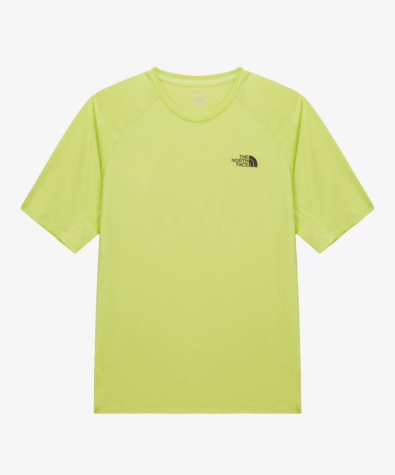 NT7US14F 남성 TNF 런 반팔 티 LIME