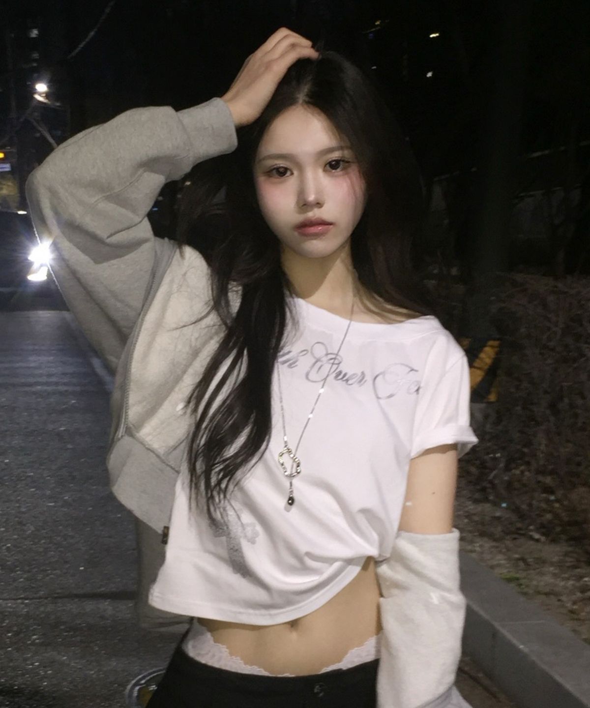이퓨원트(IFYOUWANT) Grace One-Shoulder Tee White