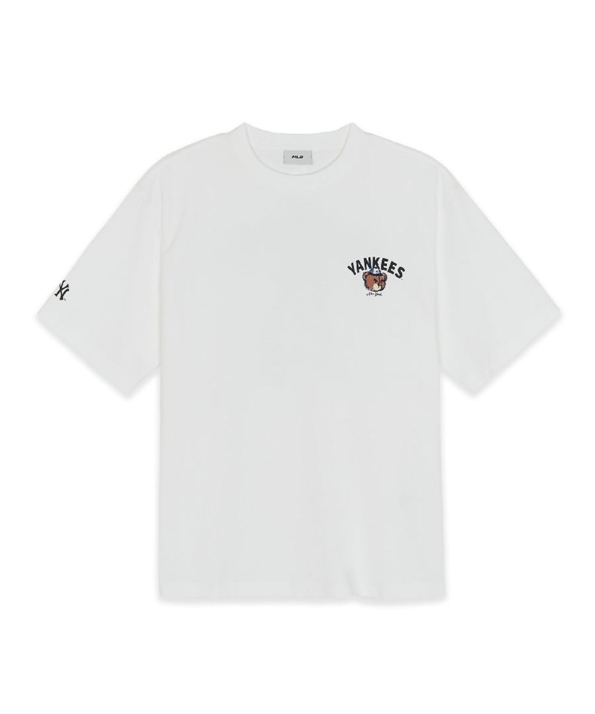 엠엘비(MLB) 메가베어 등판그래픽 오버핏 반팔 티셔츠 NY (White)